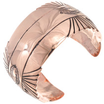 Solid Arizona Copper Bracelet Hammered Southwest Patterns 44296