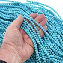 Blue Turquoise Beads Priced Per Strand 37911