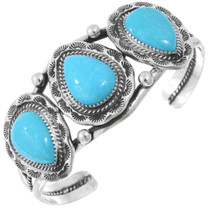 Navajo Sleeping Beauty Turquoise Bracelet 44383