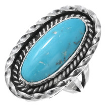 Ladies Blue Turquoise Navajo Pointer Ring 44525