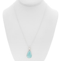 Natural Larimar Pendant with Chain 44555