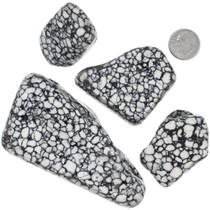 White Buffalo Turquoise Gibbsite Rough 35548