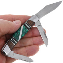 Ironwood Malachite Handle Utility Knife 44739
