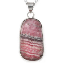 Rhodochrosite Crystal Pendants Sterling Silver 45671
