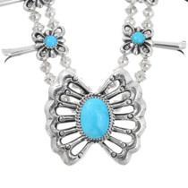 Navajo Squash Blossom Necklace Butterfly Naja 44886