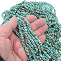 Kingman Turquoise Beads 5-6mm Rondelle Nuggets 45006