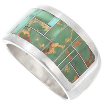Sterling Silver Inlaid Royston Turquoise Ring 44944