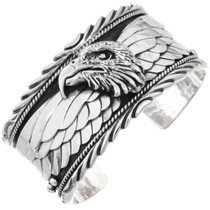 Native American Sterling Silver Eagle Bracelet 46004