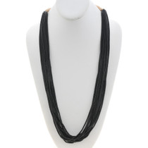 Navajo Black Onyx Heishi Necklace 45037