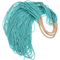Heishi Waterfall Tiffany Blue Turquoise Necklace 45036