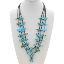 Turquoise Kachina Fetish Heishi Necklace 45042