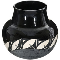Acoma Pottery Black White Matching Set of 3 46057