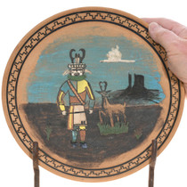 Hand Painted Hopi Antelope Kachina Wall Plate 46099