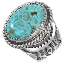 Sterling Silver Carico Lake Turquoise Ring 46124