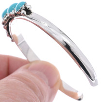 Navajo Sterling Silver Turquoise Cuff Bracelet 46125