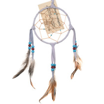 Genuine Native American Dreamcatcher 4 Inch Lavender 46292
