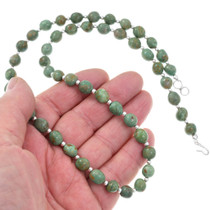 Green Turquoise Beaded Necklace Artist Lula Begay 46372