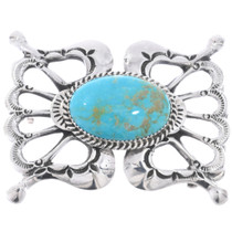 Turquoise Sterling Belt Buckle 46431
