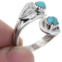 Navajo Made Turquoise Ring Wraparound Design 46534