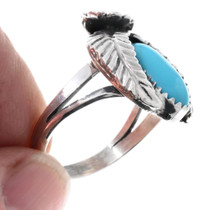 Real Turquoise Ring Womens Sleeping Beauty Stones 48846