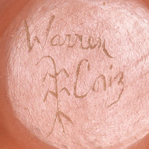 Authentic Santo Domingo Pottery Artist Warren Coriz Signed 47748