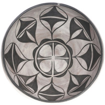 Hand Painted Floral Design Traditional Santo Domingo Pottery 47751