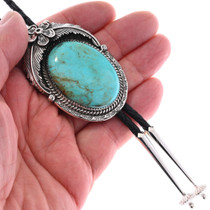 Navajo Turquoise Bolo Tie 65 carat Stone 48133