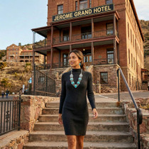 Turquoise Necklace Set Sterling Elegant Navajo Style 48275