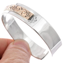 Native American Silver Gold Bracelet 48277