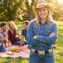 Sterling Navajo Concho Belt  48356