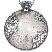 Hammered Sterling Silver Pendant 48431
