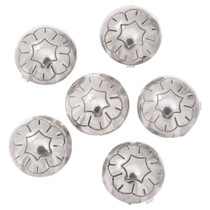 Silver Concho Button Covers 48436