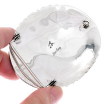 Authentic Native American Gold Bear Claw Turquoise Nugget Belt Buckle 48481