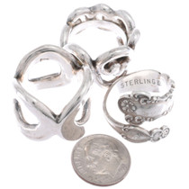 Sterling Silver Estate Sale Rings Dimensional Flourish Styles Closeout Collection 45543