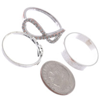 Set of 3 Closeout Sterling Silver Rings 45546