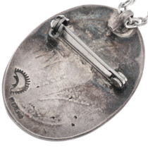 Hopi Pendant Sterling Silver Old Pawn Jewelry 45577