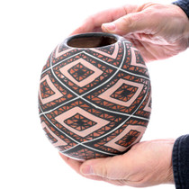 Hand Coiled Mata Ortiz Pottery Eye Dazzler Design No Lip Olla 45863