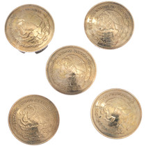 Mexican Coin Button Covers 45782