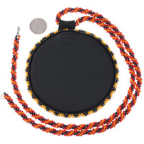 Missing and Murdered Indigenous Women, Girls, and Two-Spirit Movement Symbol Beaded Pendant 45861