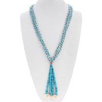 Vintage Native American Kingman Turquoise Jacla Necklace 48731