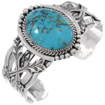 Sterling Silver Kingman Turquoise Bracelet 48766