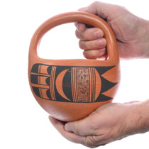 Traditional Hand Coiled Hopi Pottery Bowl Handle 48772