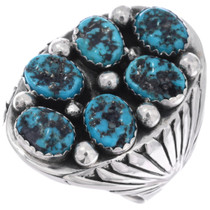 Navajo Sterling Silver Turquoise Ring 48785