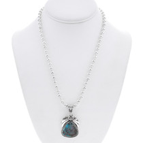 Sterling Silver Turquoise Pendant Chain Included 48803
