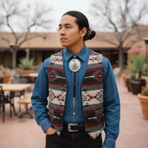 Full Size Real Turquoise Bolo Tie 48807
