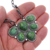 High Grade Emerald Valley Turquoise Pendant Necklace 48930