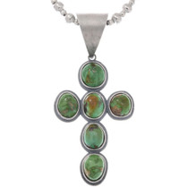 Emerald Valley Turquoise Cross Pendant 48959