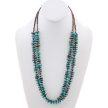 Genuine Turquoise Heishi Navajo Necklace 48963