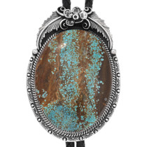 Spiderweb Turquoise Bolo Tie 49004