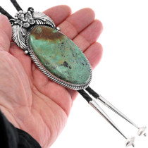 Authentic Navajo Turquoise Bolo Tie 49005